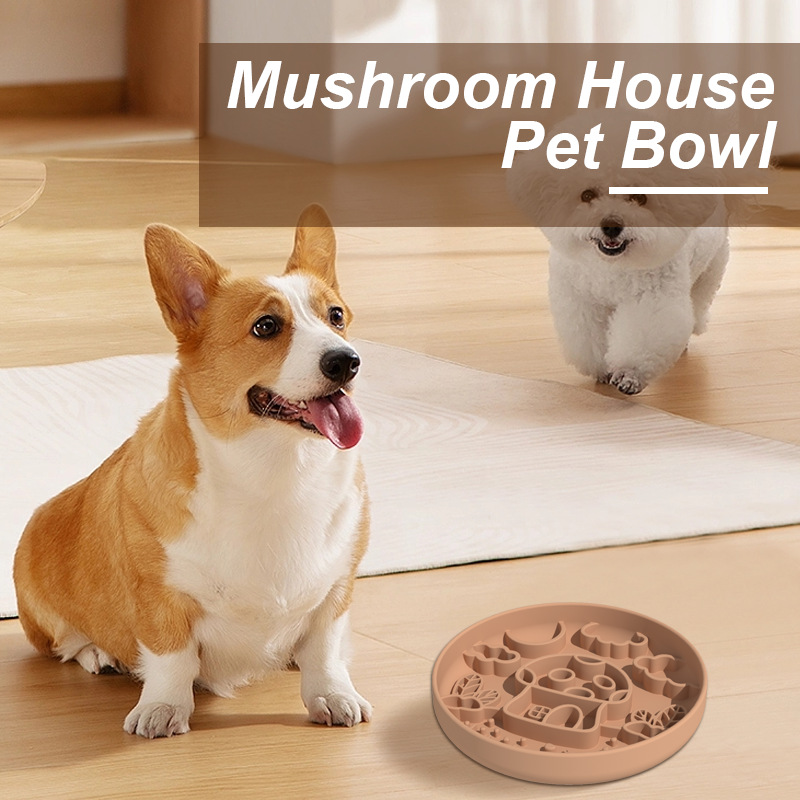 New Mushroom Dog Slow Food Bow - Slow Feeder Dog Bowl incelemesi ve fiyatı