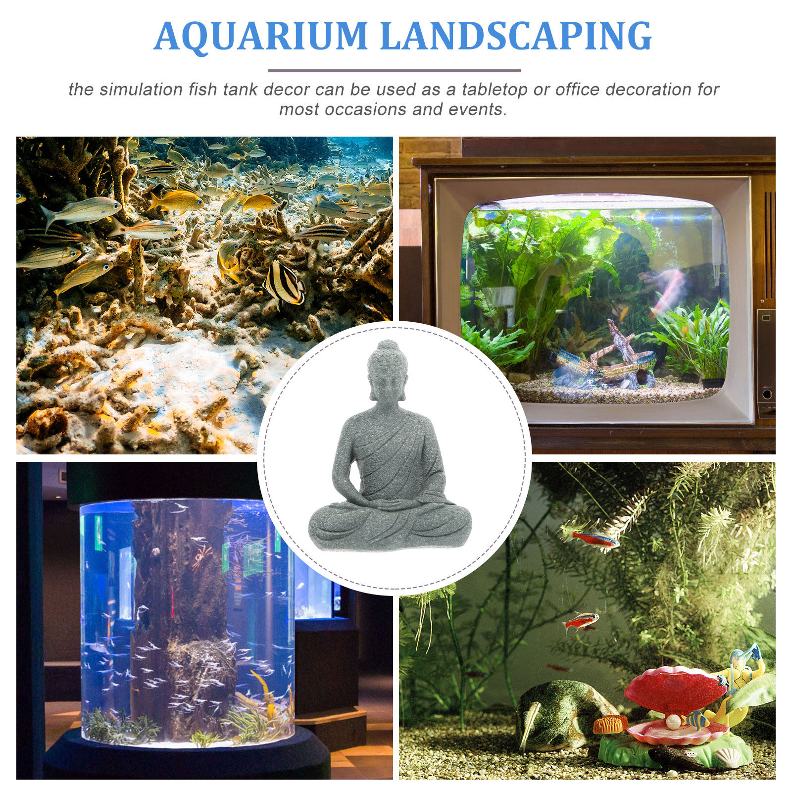 Compact Resin Buddha Statue fo - Aquarium Fish Tank incelemesi ve fiyatı