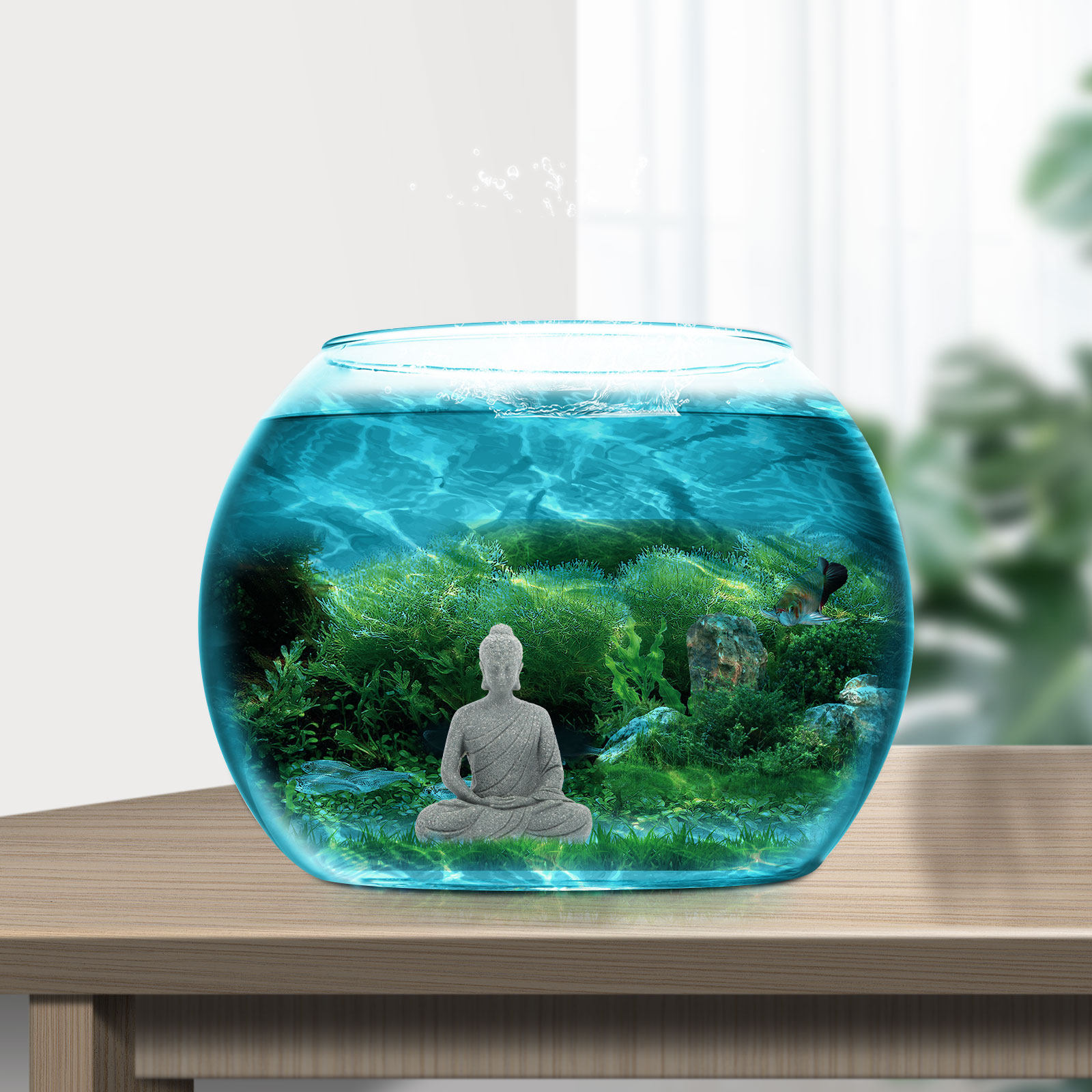 Compact Resin Buddha Statue fo - Aquarium Fish Tank incelemesi ve fiyatı