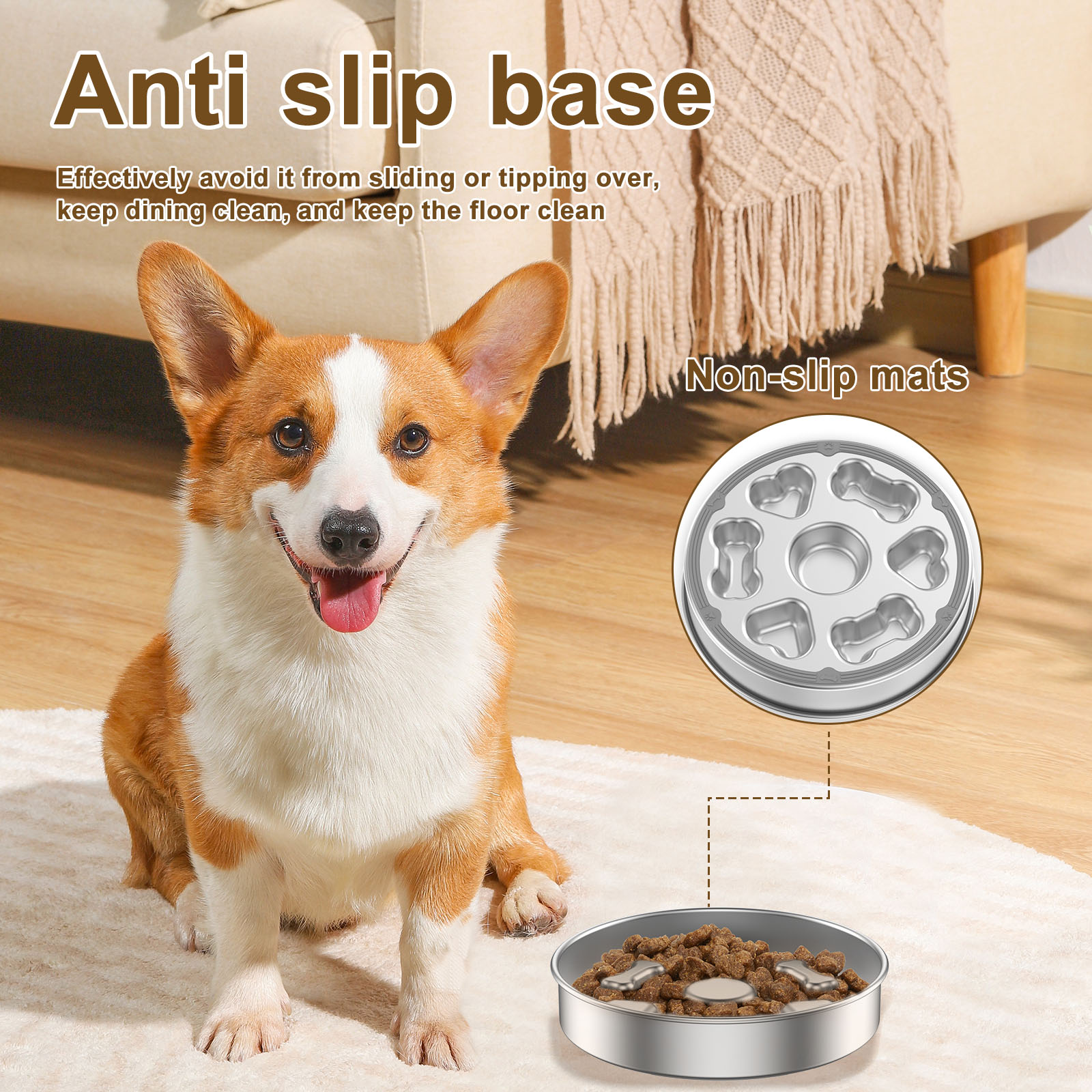 Stainless Steel Slow Feeder Do - Slow Feeder Dog Bowl incelemesi ve fiyatı