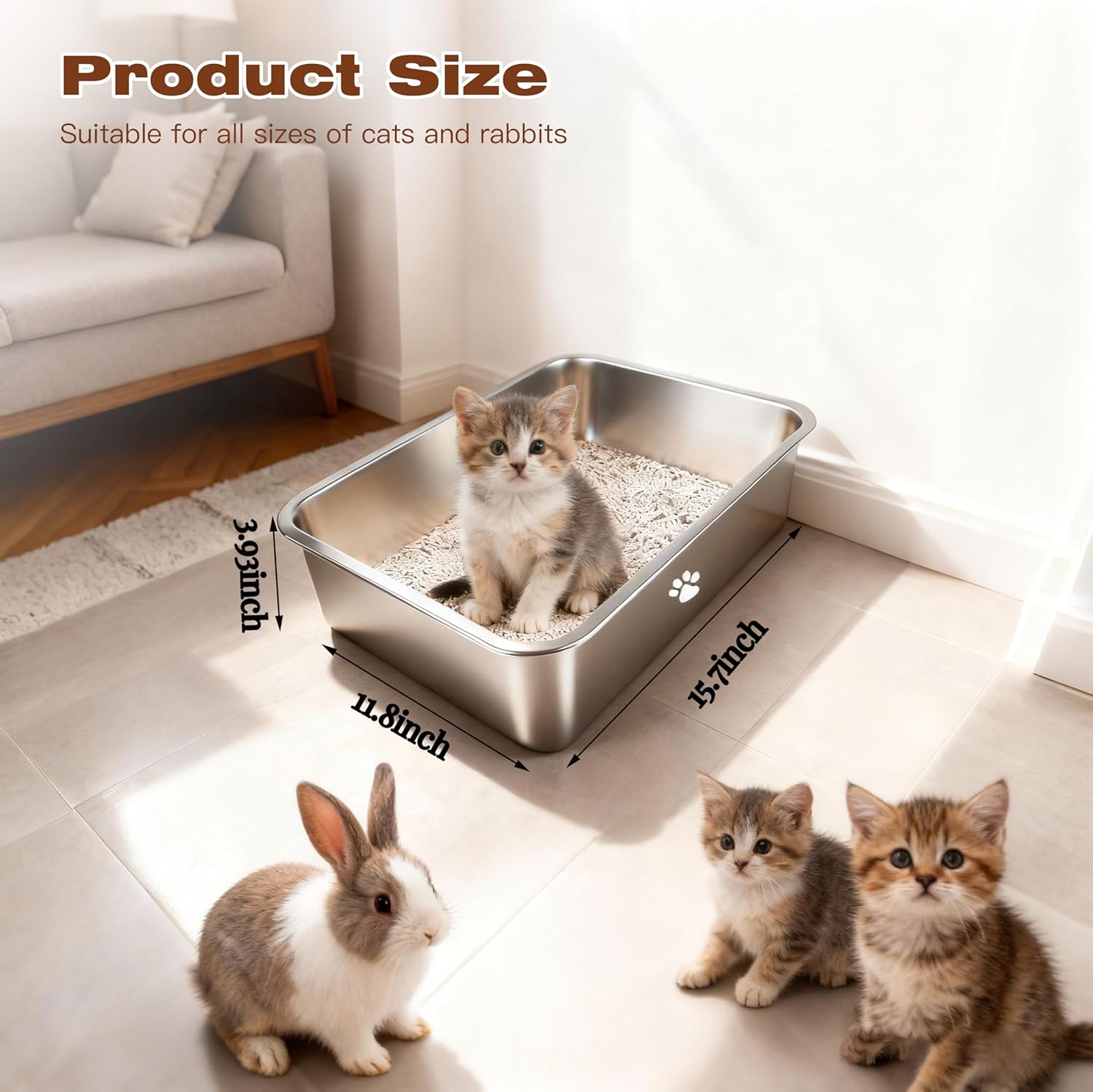 Stainless Steel Cat Litter Box - Pet X Supplies & Tack Reviews incelemesi ve fiyatı