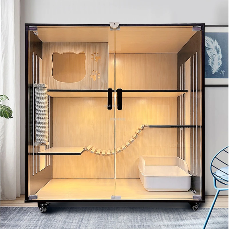 Nordic Solid Wood Cat Cages Lu - Pet Supplies Pet Shop incelemesi ve fiyatı