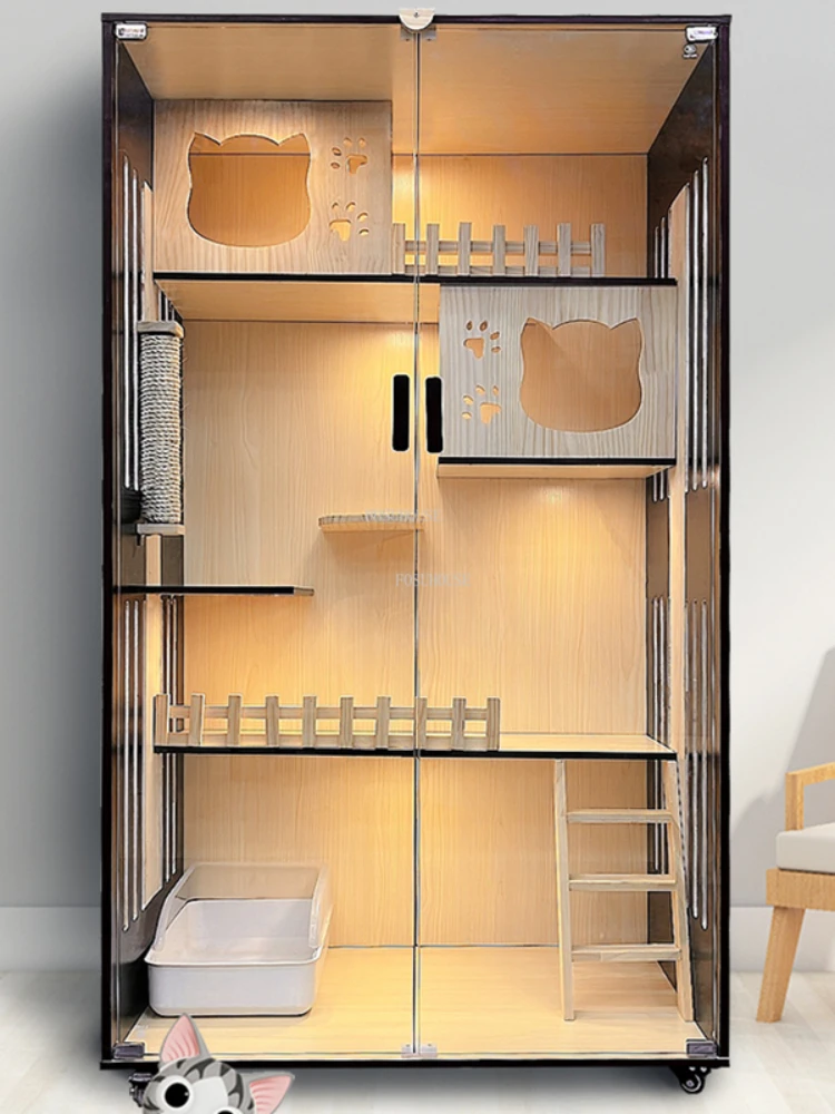 Nordic Solid Wood Cat Cages Lu - Pet Supplies Pet Shop incelemesi ve fiyatı